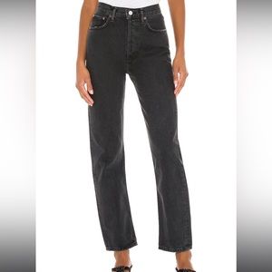 AGOLDE High Rise Pinch Waist - Black Jeans - SZ 26